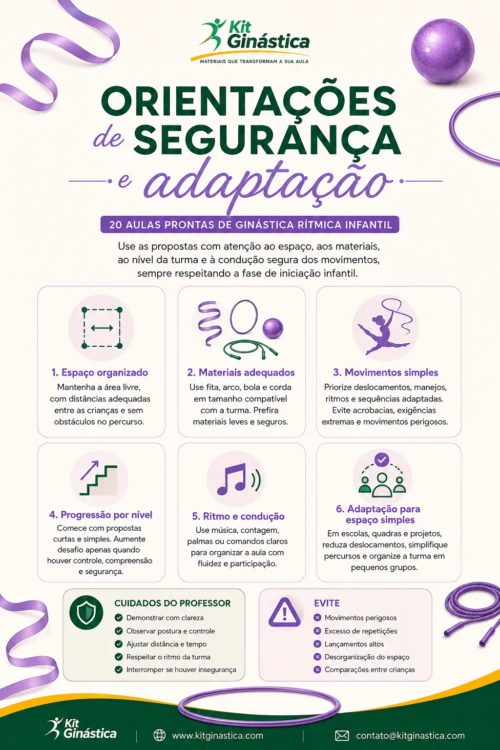 Orientações de segurança e adaptação