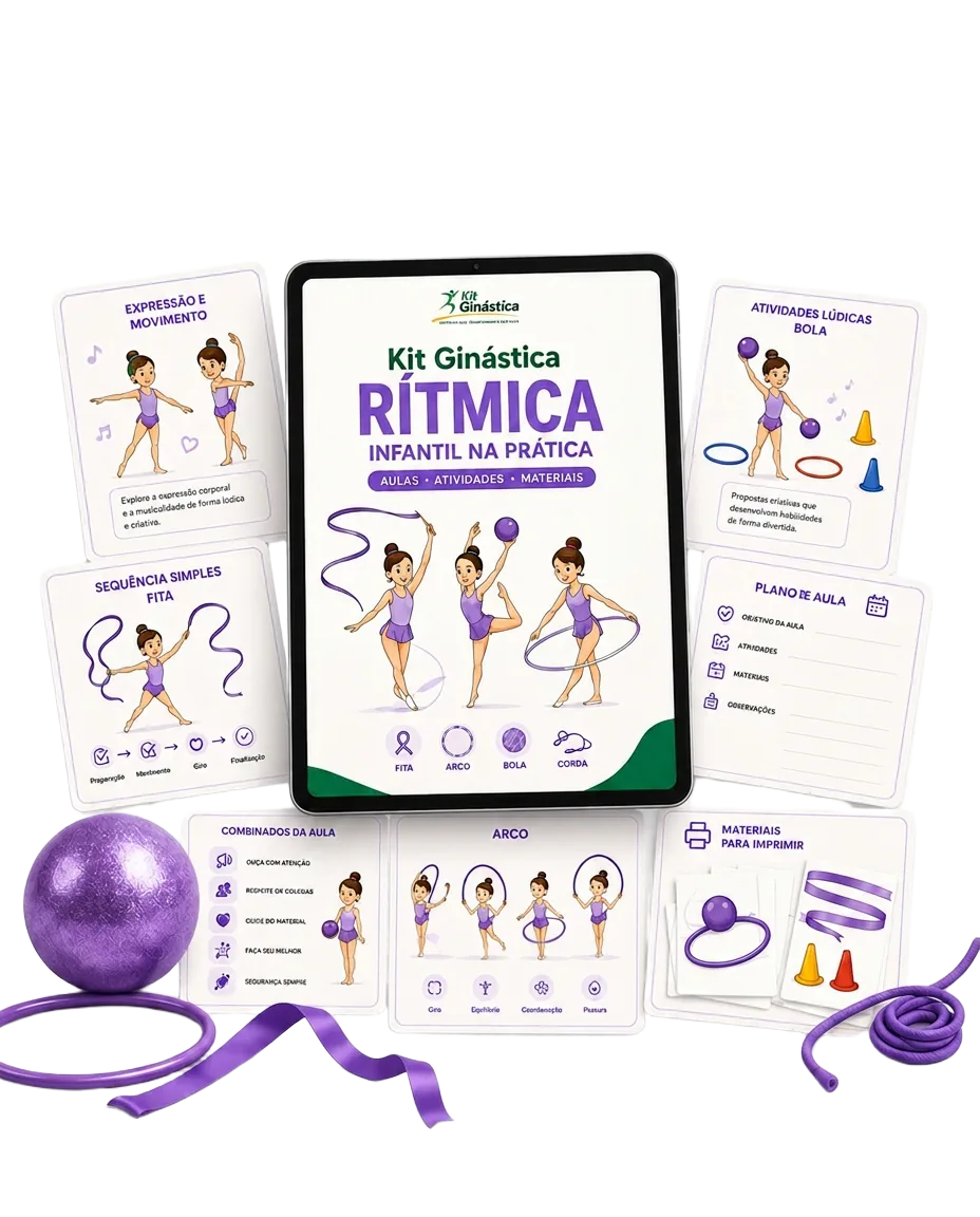 Kit Ginástica Rítmica Infantil na Prática — mockup